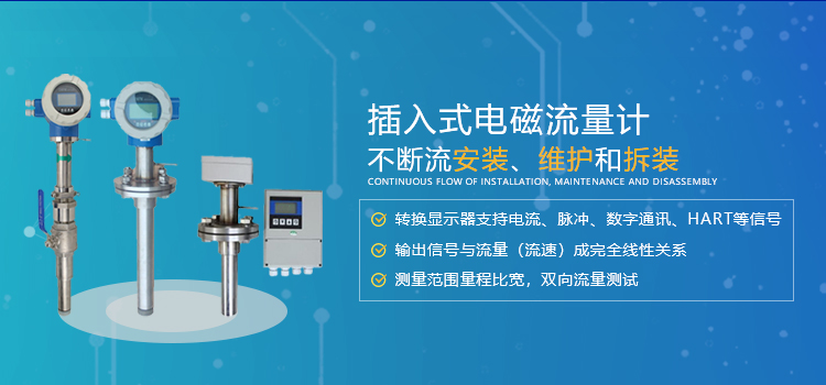 插入式电磁流量计